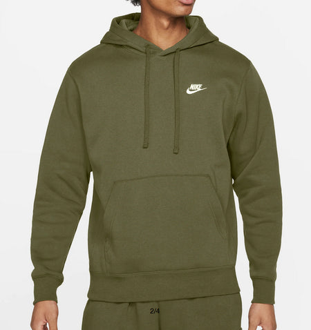 New Mens Nike Gym Athletic Embroidered Club Hoodie Hooded Sweatshirt Pullover