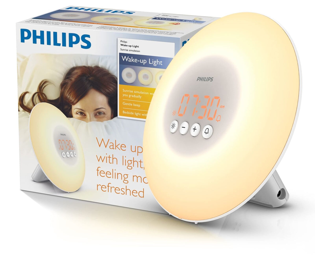 Philips Smartsleep Wake-Up Light Therapy Alarm Clock with Sunrise Simulation,...