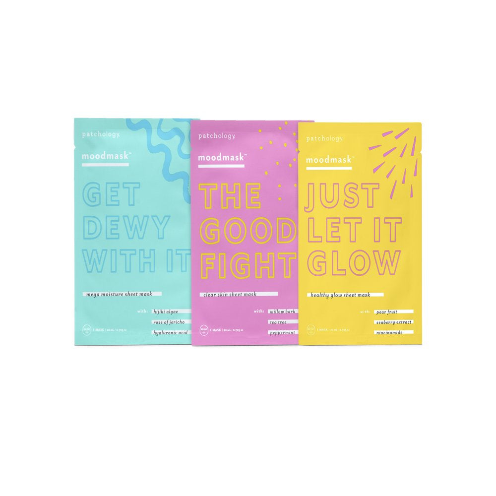 All the Feels Sheet Moodmask Trio for Dry Skin, (3 Pack)