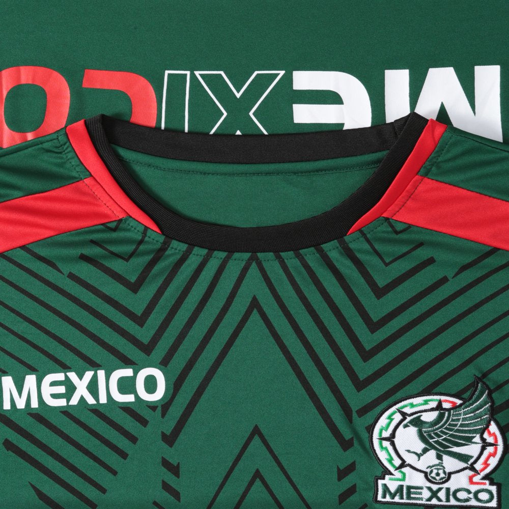 Men'S Mexico Football Soccer Pullover National Team Quick Dry Jersey Shirt