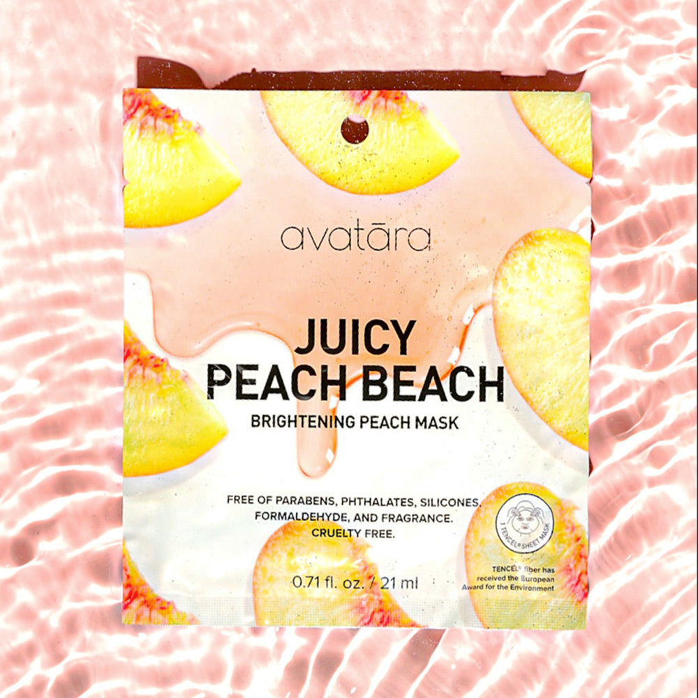 Juicy Peach Beach Face Mask, 5 Pack