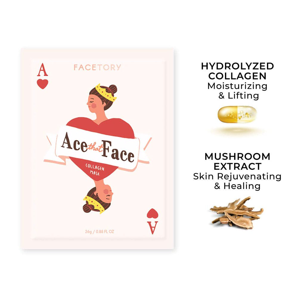 Ace That Face Firming Sheet Mask with Collagen - Pack of 5