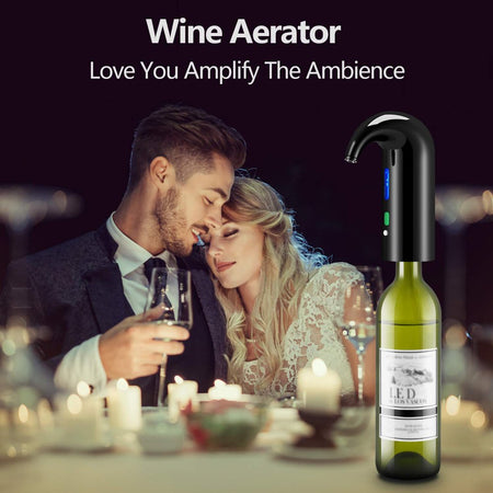 Wine Aerator from  Electric Wine Decanter and Dispenser One Touch Red -White Wine Accessories Aeration Work with Wine Opener for Beginner Enthusiast