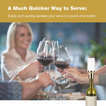 , Automatic Wine Decanter, One Touch Wine Dispenser Wine Pourer, USB Rechargeable, Wine Lover Gifts for Women Men