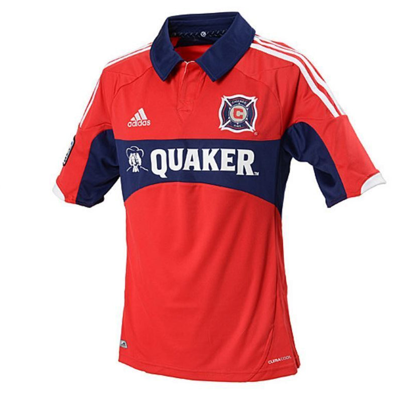 NEW adidas YOUTH MLS CHICAGO FIRE HOME SOCCER JERSEY ~YOUTH XL~ #X13604