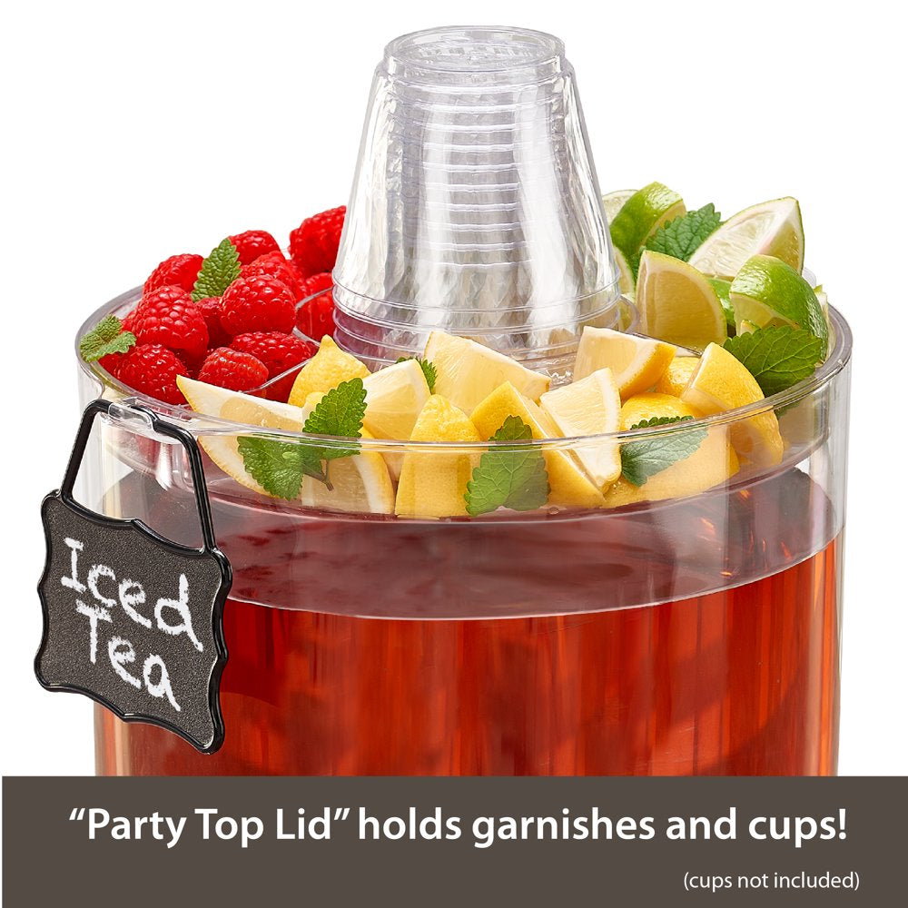 2.0 Gallon Party Top Beverage Dispenser, Clear