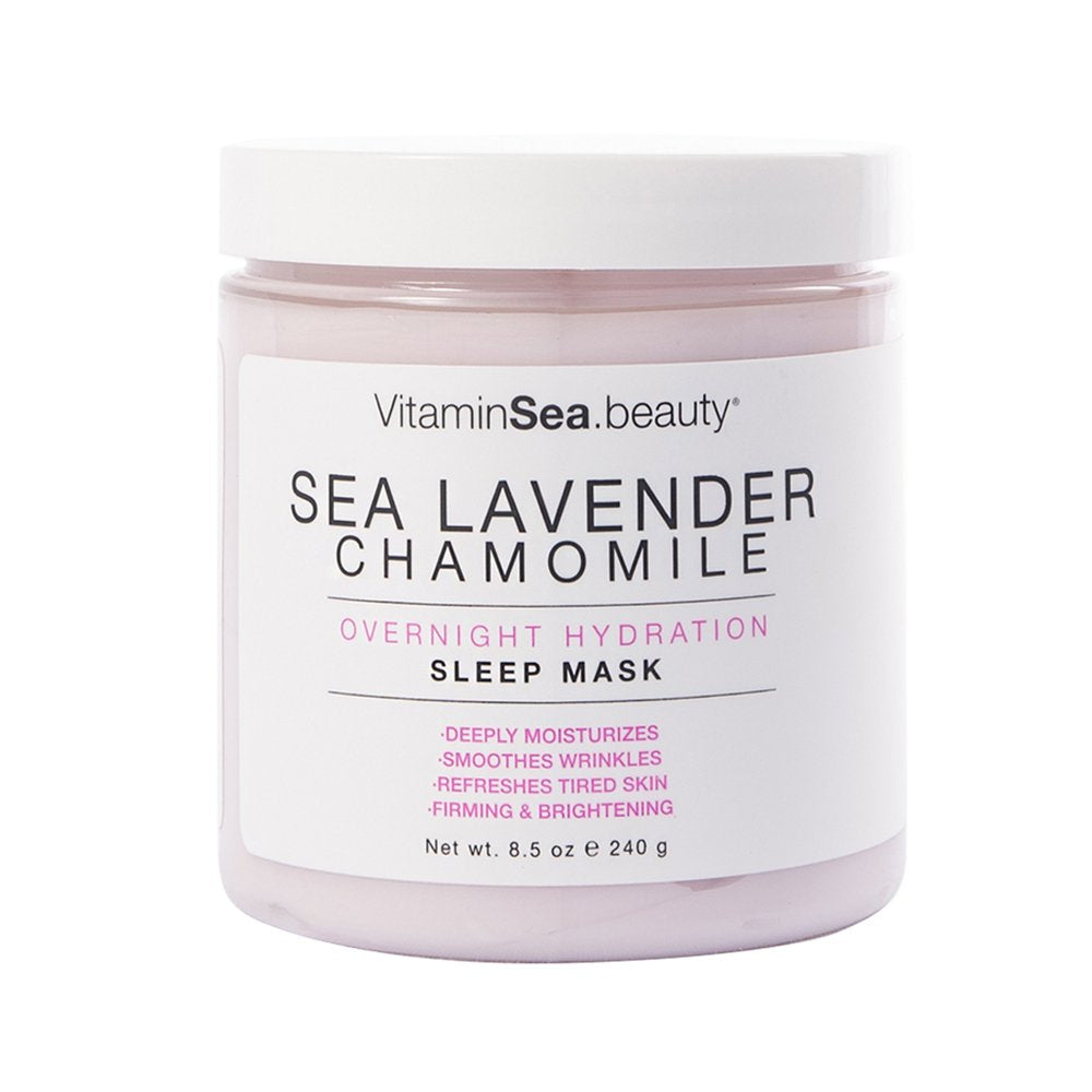 Vitamins and Sea Beauty Overnight Hydration Sea Lavender & Chamomile Sleep Mask, for All Skin Types, 8.5 Oz