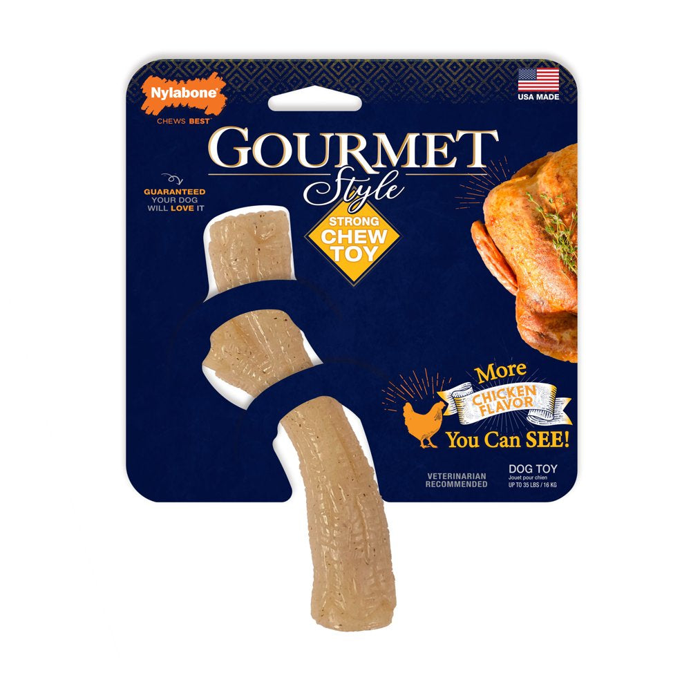 Gourmet Style Dog Chew Toy Stick, Chicken, Medium (Up to 35 Lbs.)