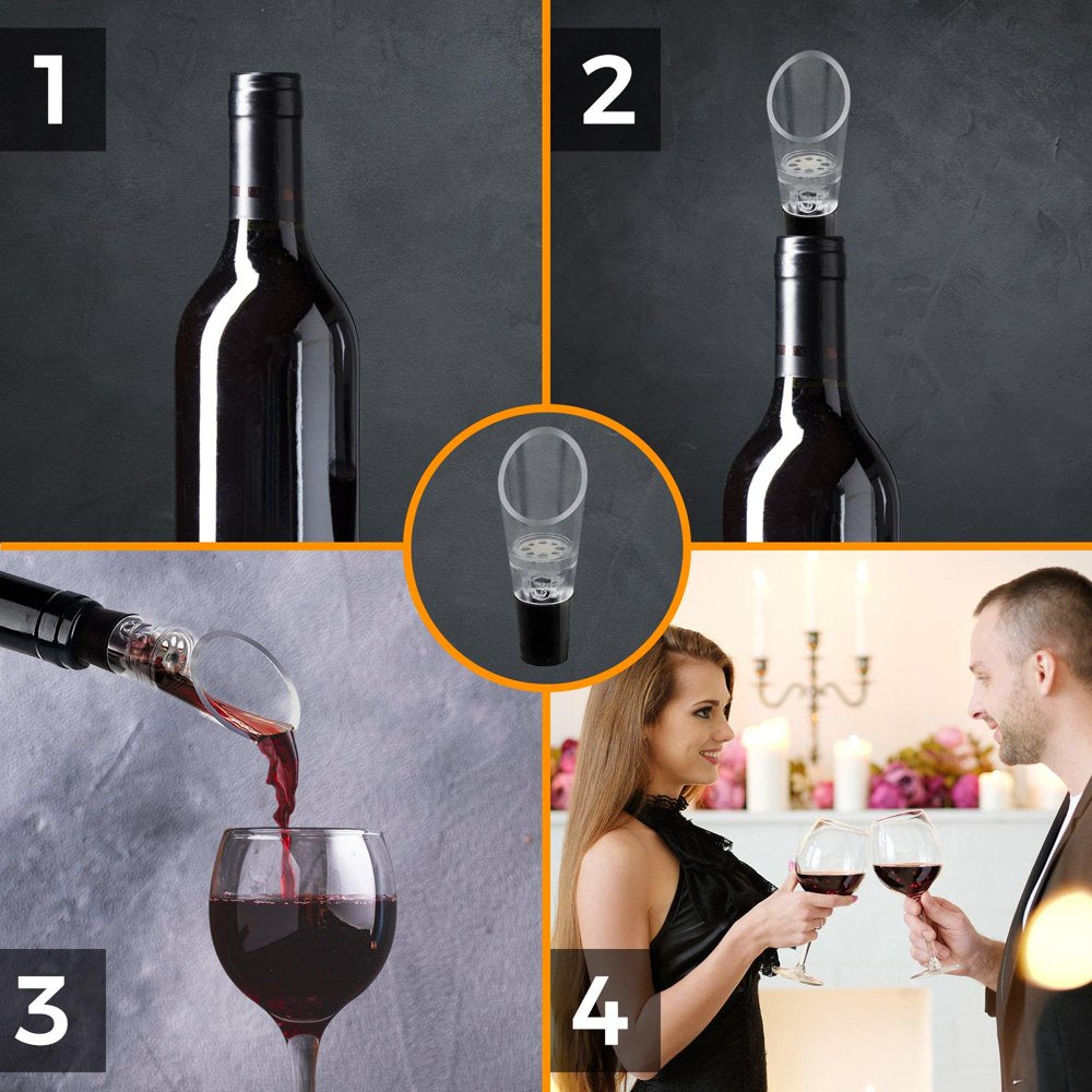 Wine Aerator Pourer Spout – 2-In-1 Diffuser Oxygenator and Pouring Dispenser (1 Pack)