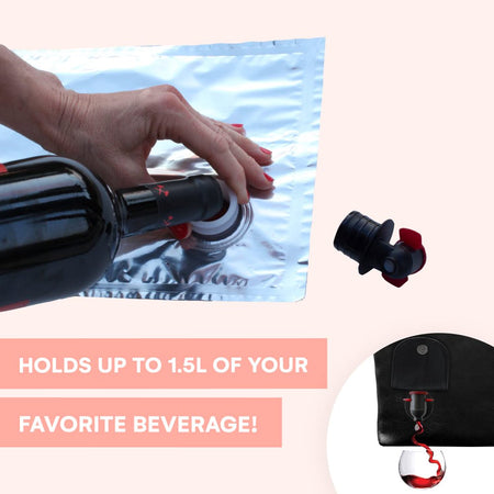 - 3 Pieces 1.5 L Wine Dispensing Purse Refill Bladders