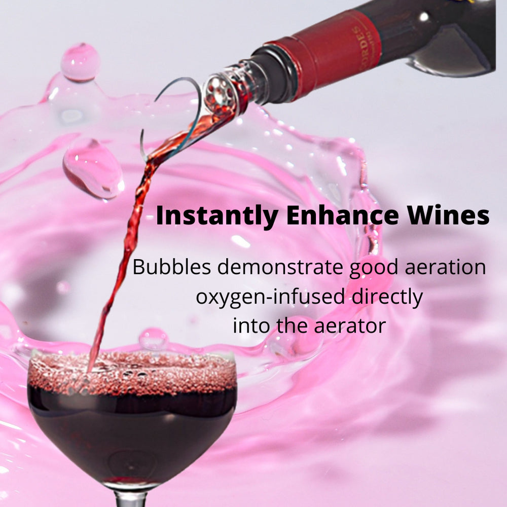 Wine Aerator Pourer Spout – 2-In-1 Diffuser Oxygenator and Pouring Dispenser (1 Pack)