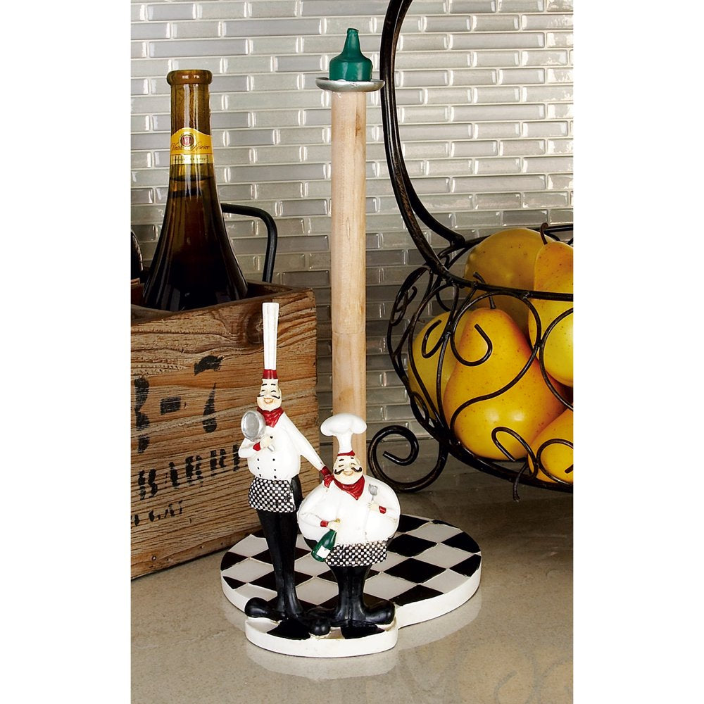 6" X 13" White Polystone Chef Paper Towel Holder, 1-Piece