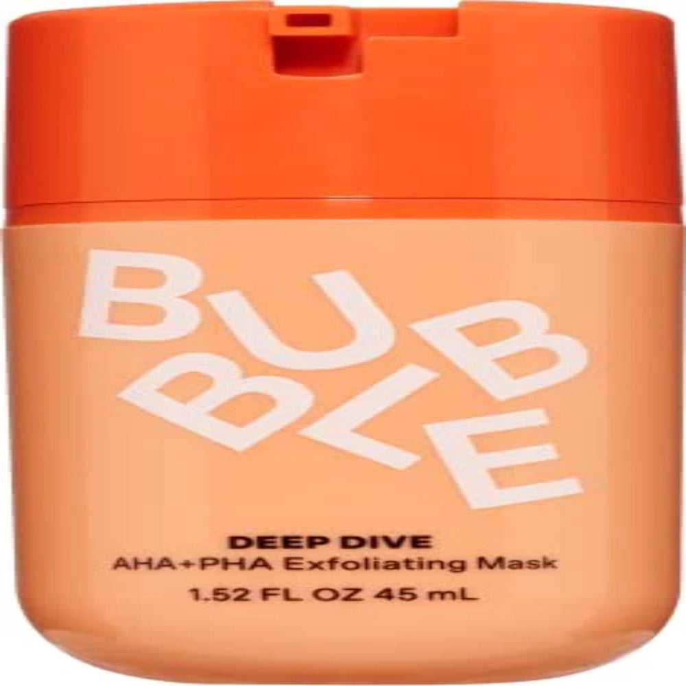 Deep Dive AHA + PHA Exfoliating Mask, All Skin Types, Wash-Off Mask, 1.52 Fl Oz / 45Ml