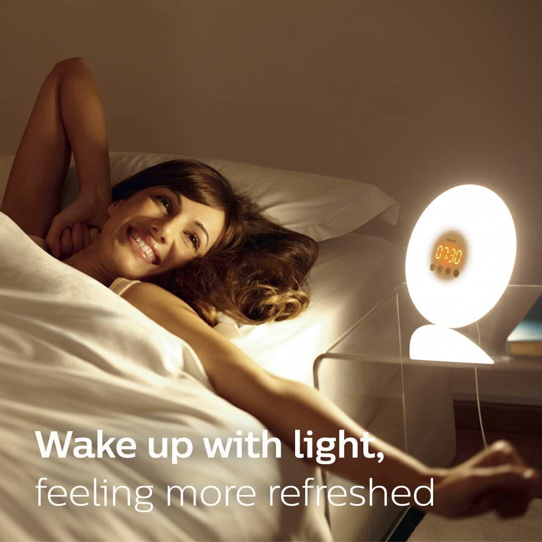 Philips Smartsleep Wake-Up Light Therapy Alarm Clock with Sunrise Simulation,...