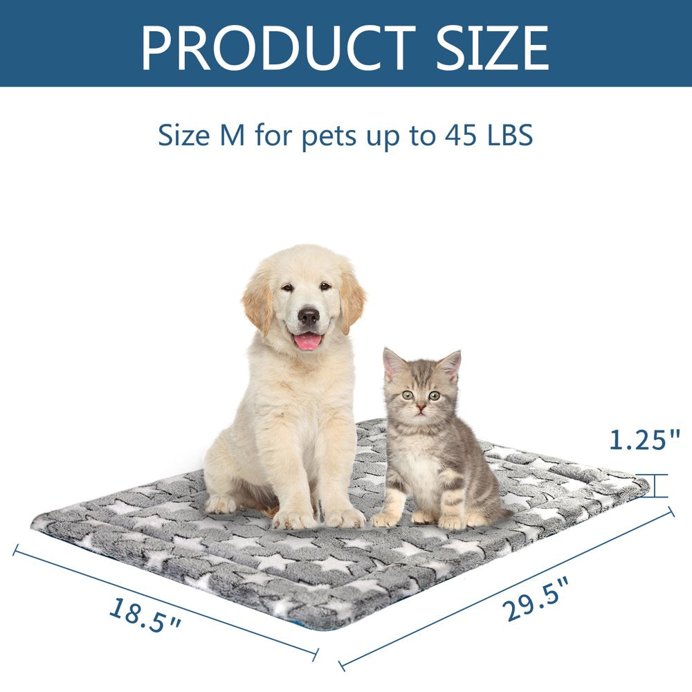 Dog Bed Mat Pad Reversible(Cool&Warm) Waterproof Crate Dog Bed Pad Machine Washable Pad for Medium Dogs and Cats