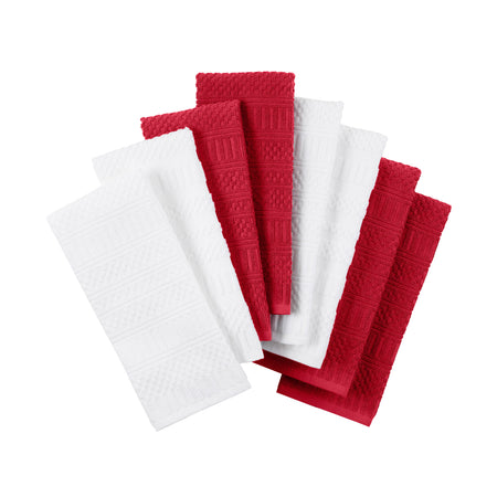 Cotton Classics Antimicrobial Kitchen Towels, 8-Piece Set