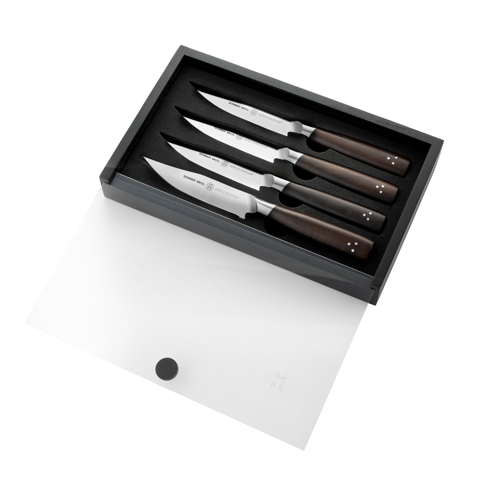 Cutlery Delta Series Acacia Wood 4-Piece Steak Knife Set