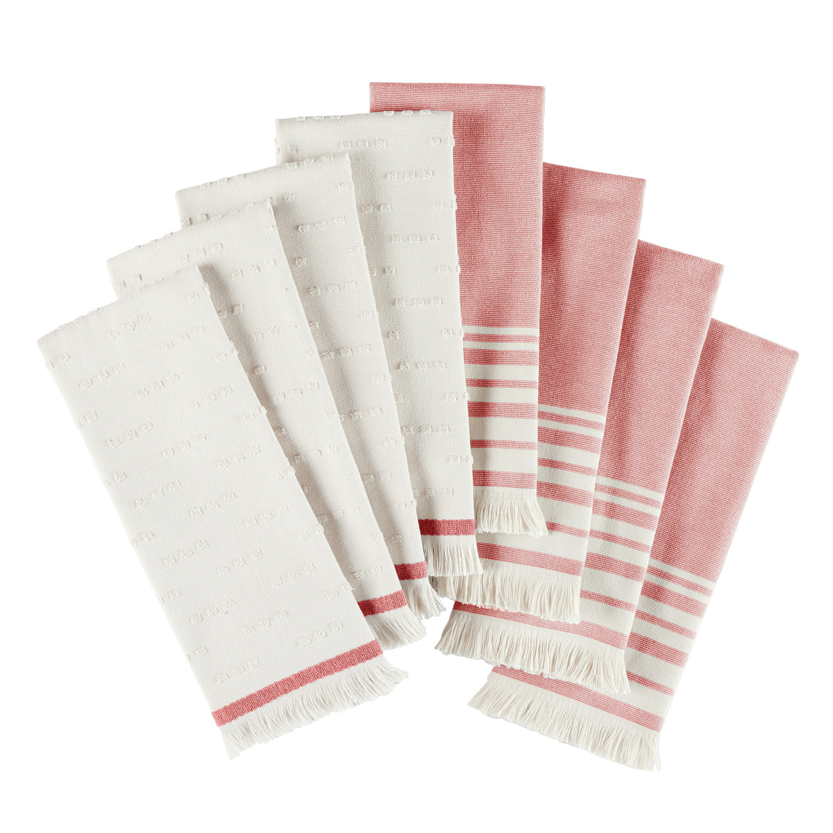 Vintage Stripe Kitchen Towels, 8-Piece Set