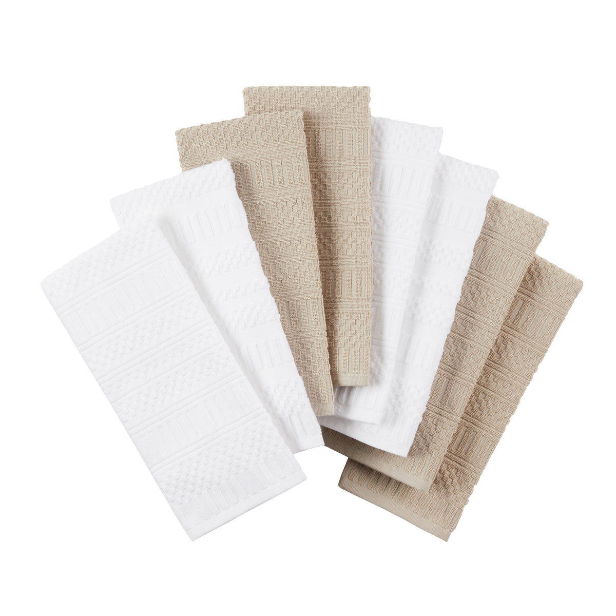 Cotton Classics Antimicrobial Kitchen Towels, 8-Piece Set