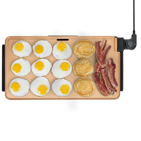 XL Ceramic Griddle with Warming Tray